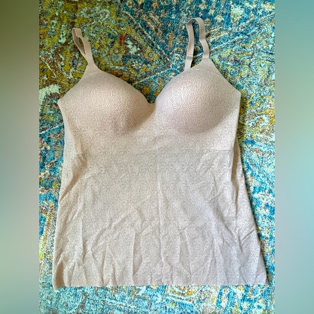 UNIQLO light pink camisole with built in bra- NWT